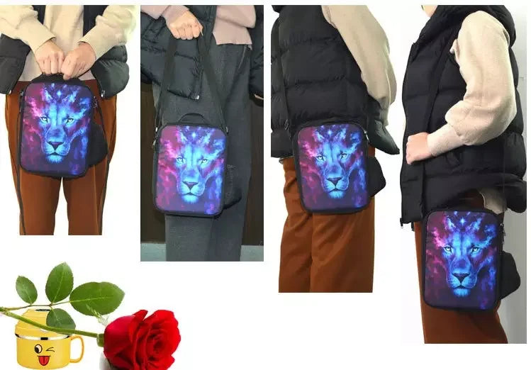 Zaini per bambini con design Hot Game, borsa pranzo e astuccio, borse scuola per alunni ad alta capacità, per bambino e bambina, regalo ideale F-FortniteS