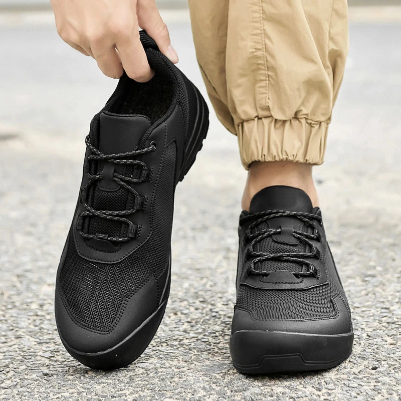 Leisure Walk Men Casual Shoes Fashion Genuine Leather Sneakers Outdoor Male Sports Shoes Non-Slip Walking Shoes Treking Footwear