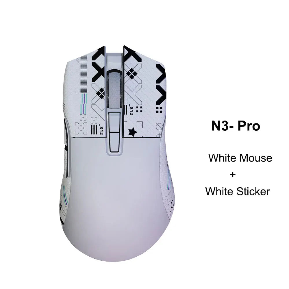 Motospeed Darmoshark N3 Pro Bluetooth brezžična gaming miška, dvojni 8K, tri-mode, polnilna, PAW3395, 64g, ergonomska miška za gamerje