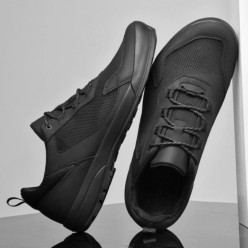 Leisure Walk Men Casual Shoes Fashion Genuine Leather Sneakers Outdoor Male Sports Shoes Non-Slip Walking Shoes Treking Footwear