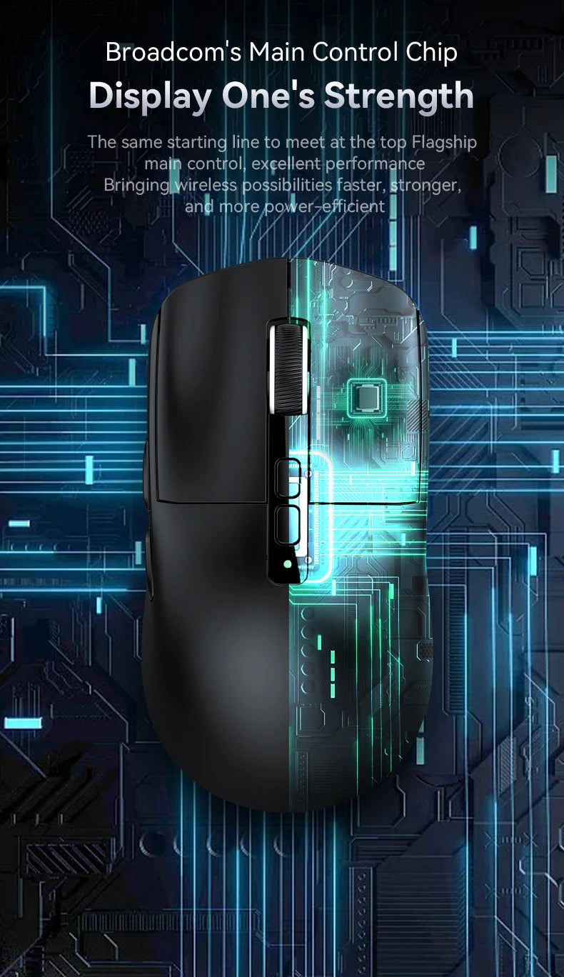 X6 Attack Shark Mouse RGB Touch Magnetic Charging Base Tri-Mode Connection Macro Pro Gaming Mouse