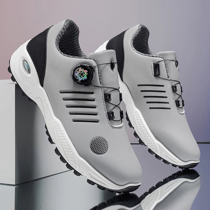 Chaussures de sport sans lacets pour hommes, avec amorti d'air, antichoc, antidérapantes, pour le golf, l'entraînement en extérieur, les trajets professionnels, chaussures polyvalentes pour hommes 9