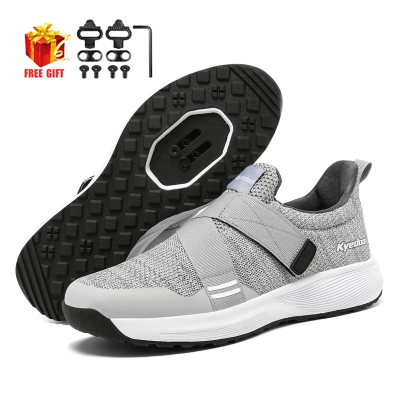 Cycling Shoes MTB Flat Pedal Cleat Shoes Mountain Man Bicycle Shoe Speed Cycling Racing Sneaker Road Bike Shoe Lock Footwear Men
