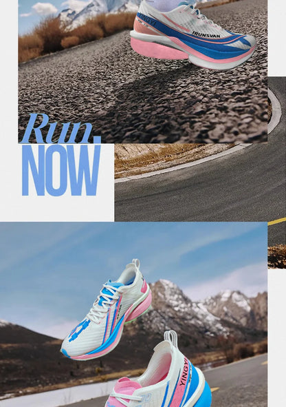 IRUNSVAN Men's Full-Palm Carbon Plate Marathon Road Running Shoes With Quick Rebound And Full Power Sports Shoes