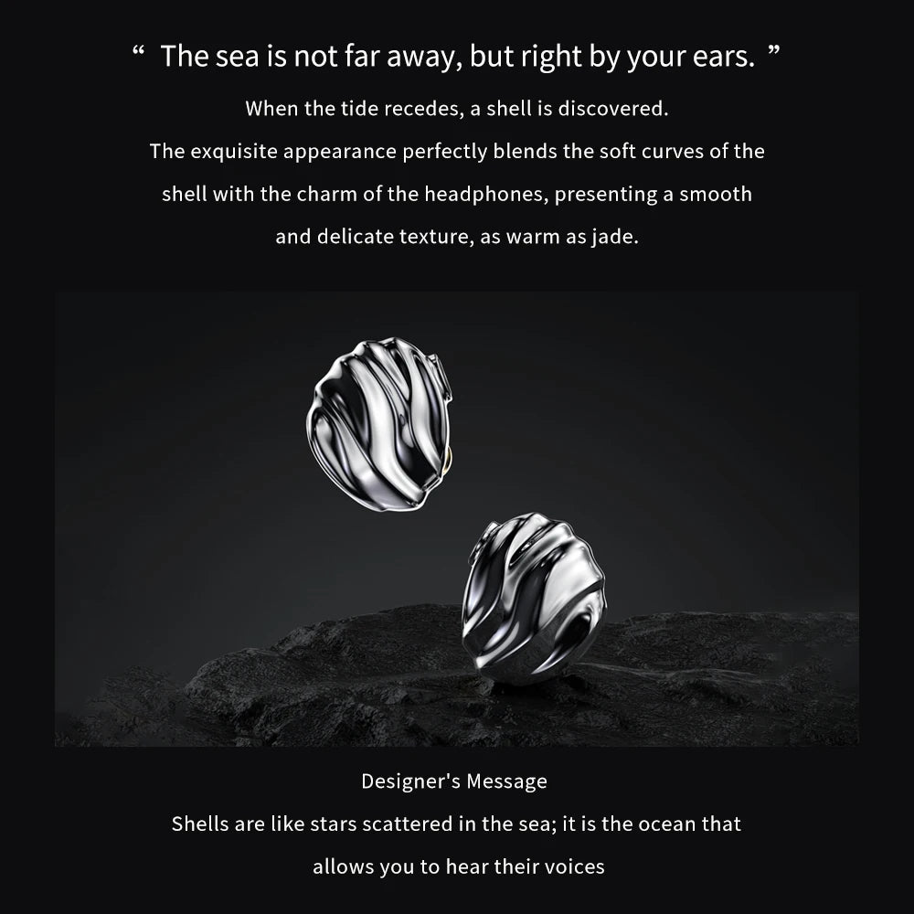 TRN SHELL Four-Unit Dynamic Driver Planar Hybrid Headphones Triple Dynamic + Planar Acoustic Architecture Headphones