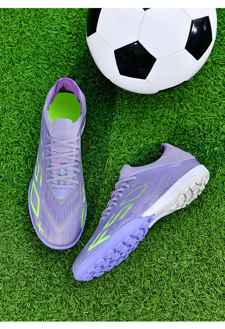 New Men Football Boots Match Grass Cleats High-quality Soccer Shoes Futsal Sneakers Non-Slip Indoor Hot-selling High-top Outdoor