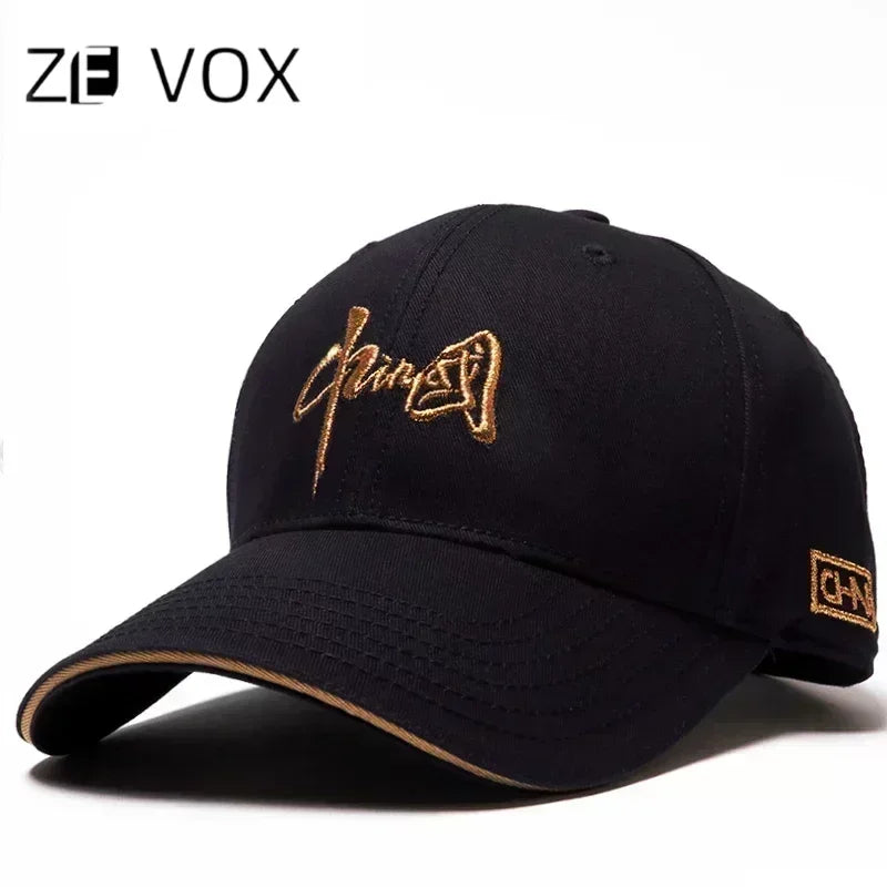 Men's Hat Baseball Cap for Men New Fashion Luxury Brand Embroidery Chinese Style Big Size Cotton Trucker Hat HipHop For 4seasons