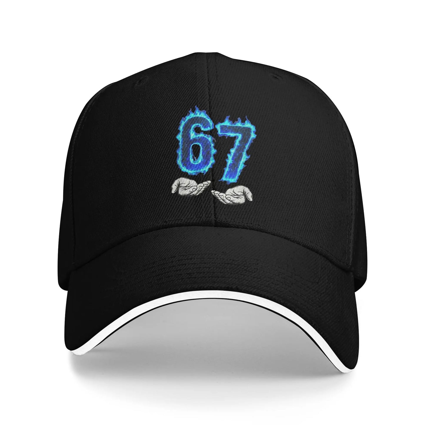 6 7 Meme Six Seven 67 Hands Meme Sun Baseball Cap Summer Unisex Men Logo Trucker Hat Sunscreen Stylish Tennis Skate Snapback Cap