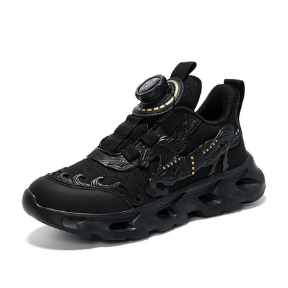 Zapatillas deportivas infantiles de malla a la moda, para estudiantes, con amortiguación, transpirables, antideslizantes y perfectas para entrenamiento y running diario en el campus
