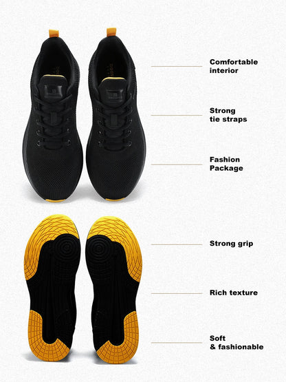 Baasploa Men Running Shoes Brand Male Designer Mesh Casual Sneakers Lightweight Lace-Up New Male Outdoor Sports Tennis Shoe