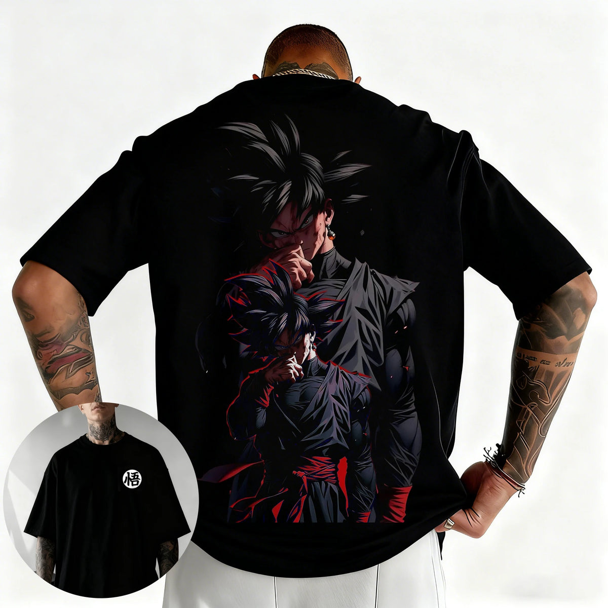 Pánske tričko s potlačou z japonského anime Dragon Ball, Majin Buu, chlapčenské, detské, Harajuku, s krátkym rukávom, detské tričko Goku, letné oblečenie