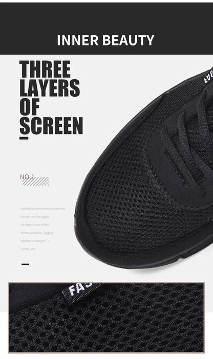 Men's Summer Sneakers Casual Running Shoes Breathable Walking Mesh Lightweight Sports Shoes Comfortable Fashion Shoes Zapatillas