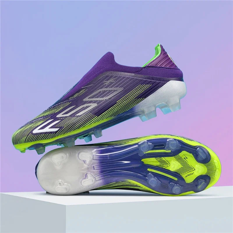 Nouvelles chaussures de football pour hommes, chaussures de match en extérieur, baskets de soccer, chaussures montantes de haute qualité, crampons antidérapants pour futsal et terrain synthétique, meilleures ventes