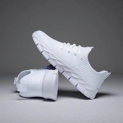 Herresneakers i mesh, lette damesko, afslappede flade sko, herreløbesko, sportssko, bløde tennissko, åndbare herresneakers