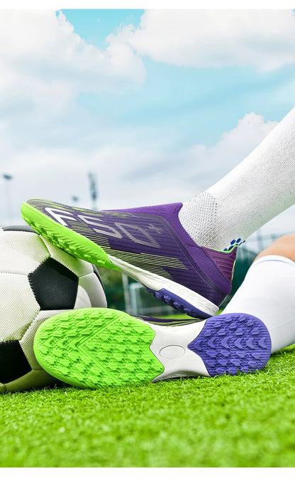 New Men Football Boots Match Cleats High-quality Futsal Indoor Sneakers Non-Slip Grass Soccer Shoes Hot-selling High-top Outdoor