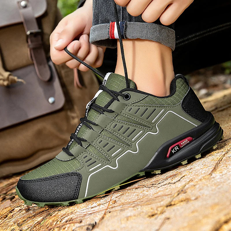 Men's Lockless Cycling Shoes,Outdoor Mountain Cross-Country Non-slip Hiking shoes,Breathable Sports Shoes,Road Cycling Shoes