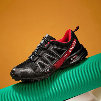 Men's Lockless Cycling Shoes,Outdoor Mountain Cross-Country Non-slip Hiking shoes,Breathable Sports Shoes,Road Cycling Shoes