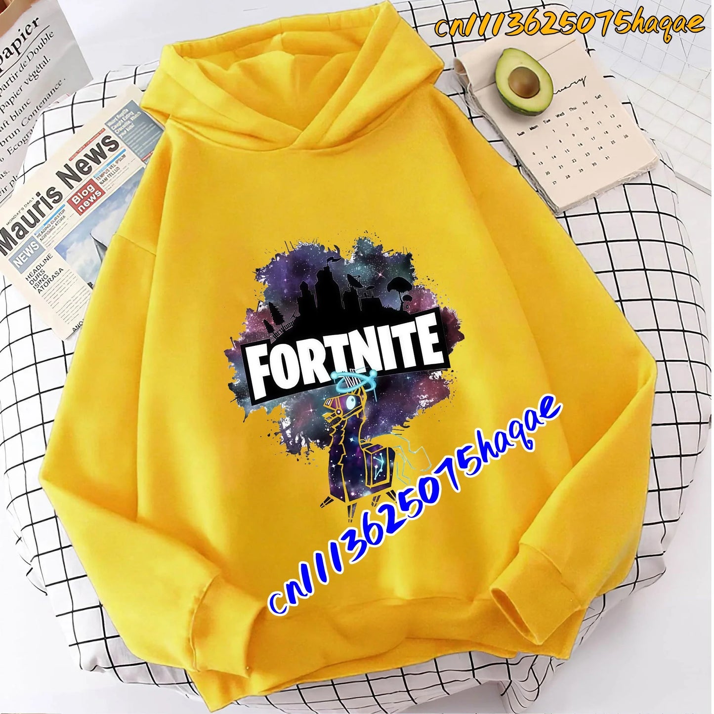 Fortnite Game Printed Children's Hoodies Cartoon Comfortable Suit Loose Long Sleeve Tops Autumn Winter Clothes