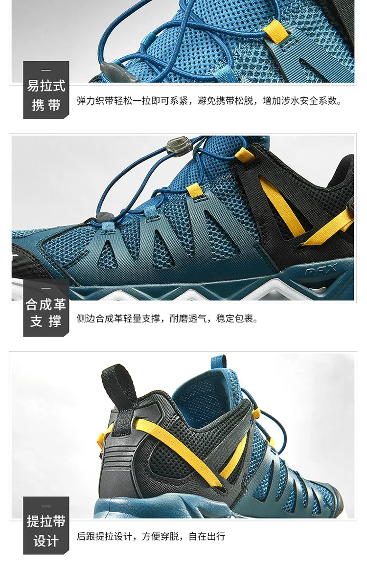 RAX Upstreams Aqua Shoes for Man Outdoor Sports Sneakers for Male Outdoor Summer Beach Sandals Fishing Shoes  Swimming Shoes