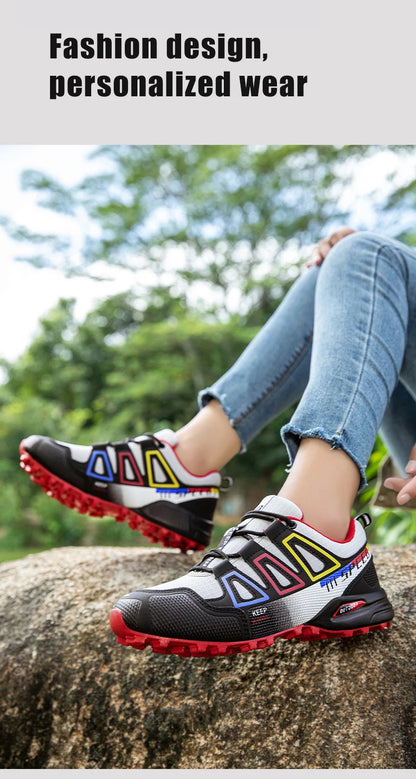 Pánské turistické boty, outdoorové sportovní boty, turistické boty se šněrováním, dámské turistické sportovní boty, protiskluzové lovecké taktické sportovní boty