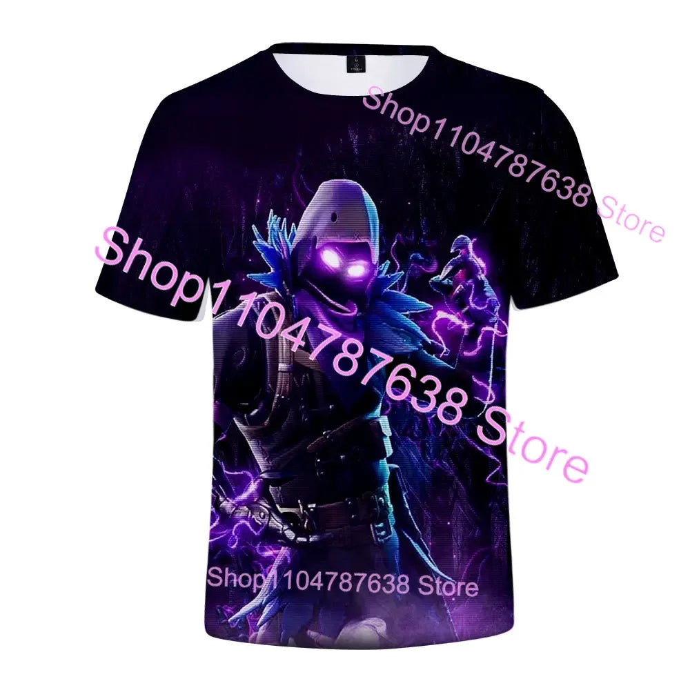 Letné tričko Raven Ultima Knight F-Fortnite s 3D potlačou Banana Peely Pánske tričko Battle Royale Hry Tričká Narodeninové darčeky