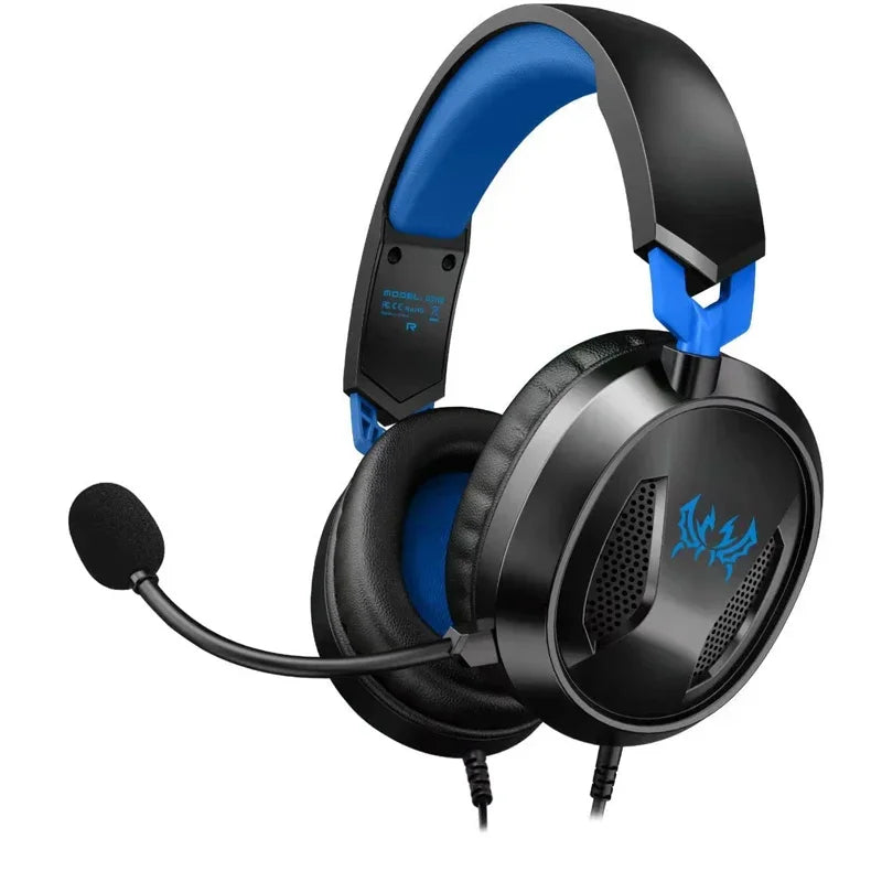 Casque de jeu filaire pour pilote 360 °   Mousse à mémoire de forme Mic 90 °   Microphone stéréo pivotant pour PS5, PC, Xbox, mobile, avec commande en ligne, léger