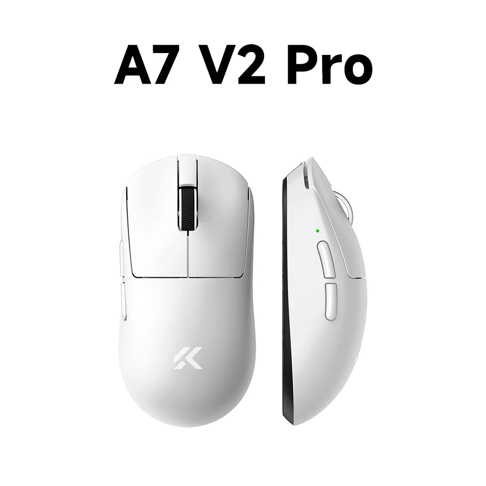 MCHOSE A7 V2 mouse da gaming wireless leggero, doppia frequenza di polling 8,000Hz, PAW3950 TI, mouse per gaming, eSport e ufficio