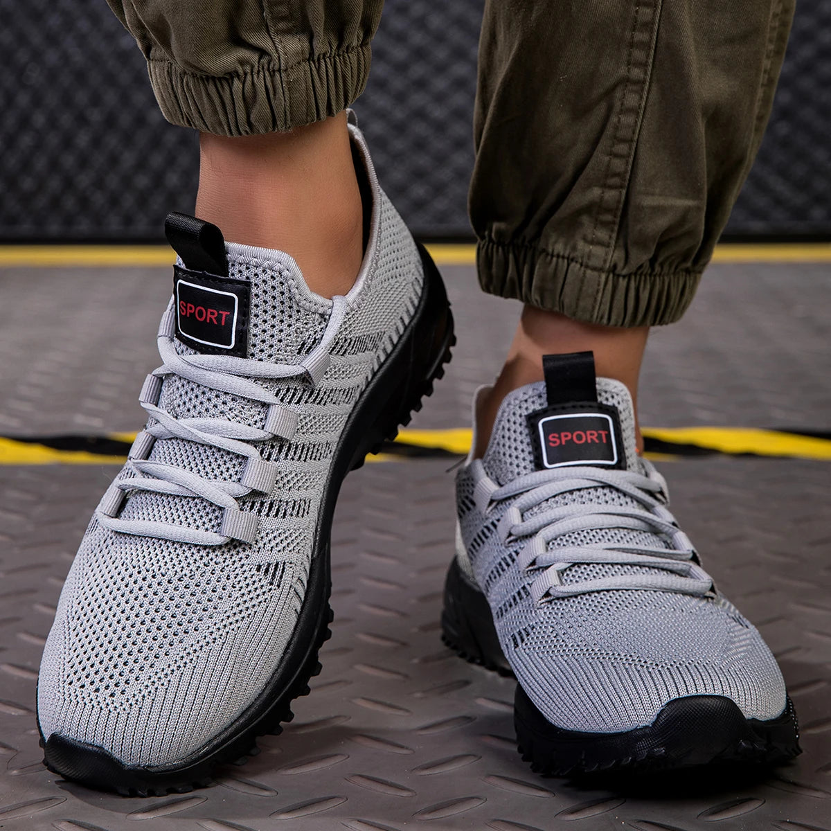 Baskets d'été pour hommes, légères, respirantes, chaussures de course décontractées pour l'extérieur, chaussures de tennis tendance pour l'entraînement, chaussures pour hommes