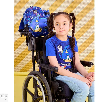 NEW High-quality Original Blue Boy Sonic Children's Backpack Cartoon Stress-relief Bag Hedgehog Anime Stationery Student Gift