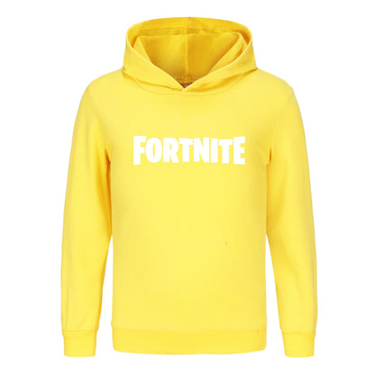 Detská mikina Fortnite Baby Cartoon s kapucňou, unisex, chlapčenská s dlhým rukávom, mládežnícke dievčenské ležérne kabáty1354