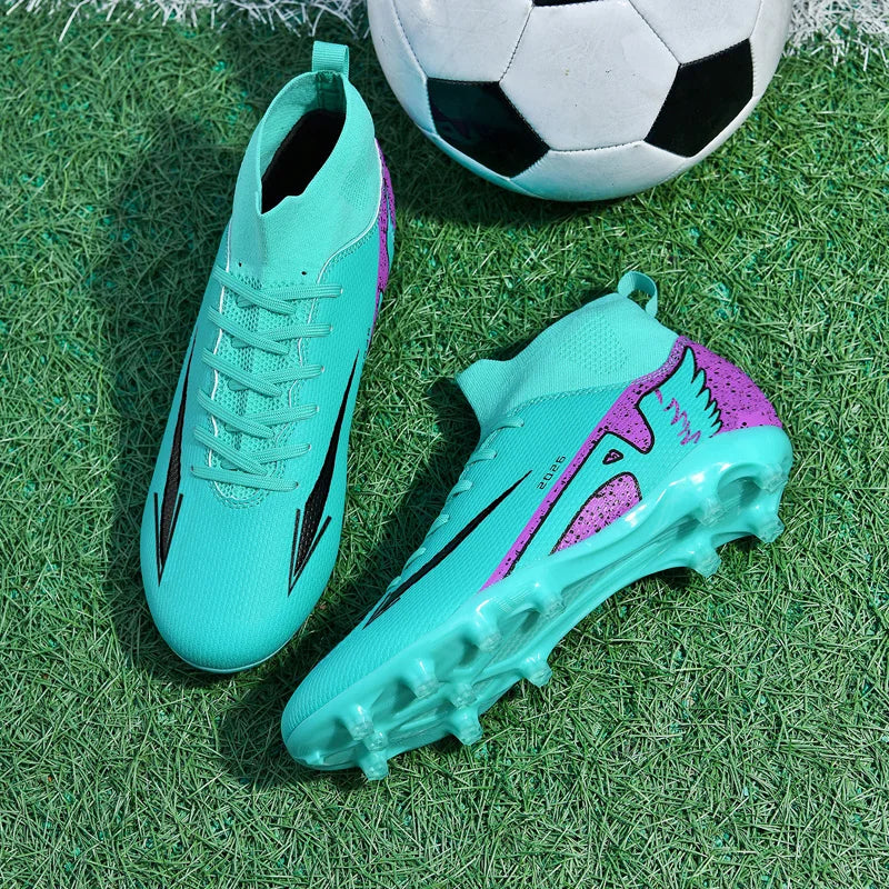 New Men’s Soccer Shoes High-Quality Indoor Football Boots Sports Shoes Futsal High Ankle Non-Slip Outdoor Ultralight Non-Slip
