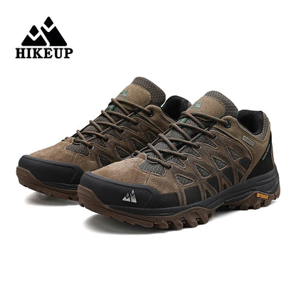HIKEUP Zapatillas de exterior de moda para hombre, calzado deportivo casual de senderismo, botas de trekking de montaña y camping, antideslizantes y resistentes al desgaste