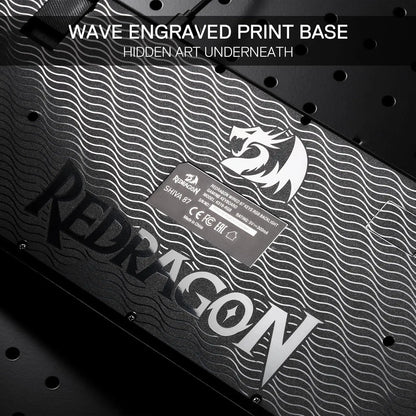 Redragon K516 Shiva TKL Wired RGB Membrane Gaming 87 Keys Mechanical-Feel Keyboard, Smooth Linear Switch