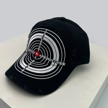 New Unisex Broken Style Bull's-eye Cross Embroidery Baseball Hats Sunshade Personal Versatile Peaked Caps Street Fashion Hip Hop