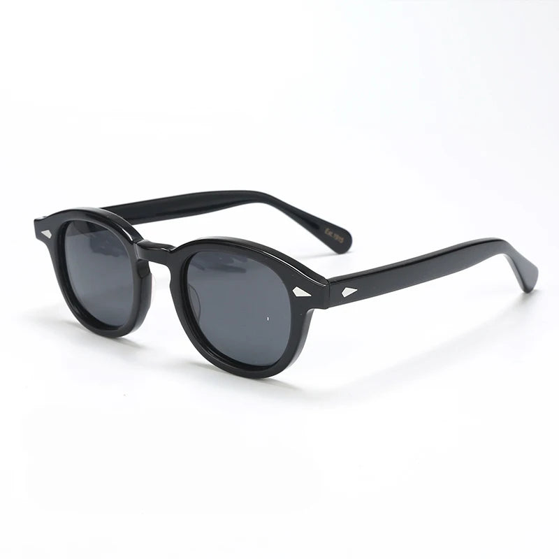 Polarized Sunglasses Men Women Johnny Depp Lemtosh Style Sun Glasses Retro Round Acetate Frame UV400 Lens Oculos