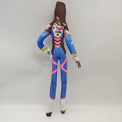 26cm Anime- och spelfigur med flexibel kroppstråd i olika poser, Overwatch D.Va / Doomfist / Genji / Widowmaker, plyschleksaksfigur / plyschdocka