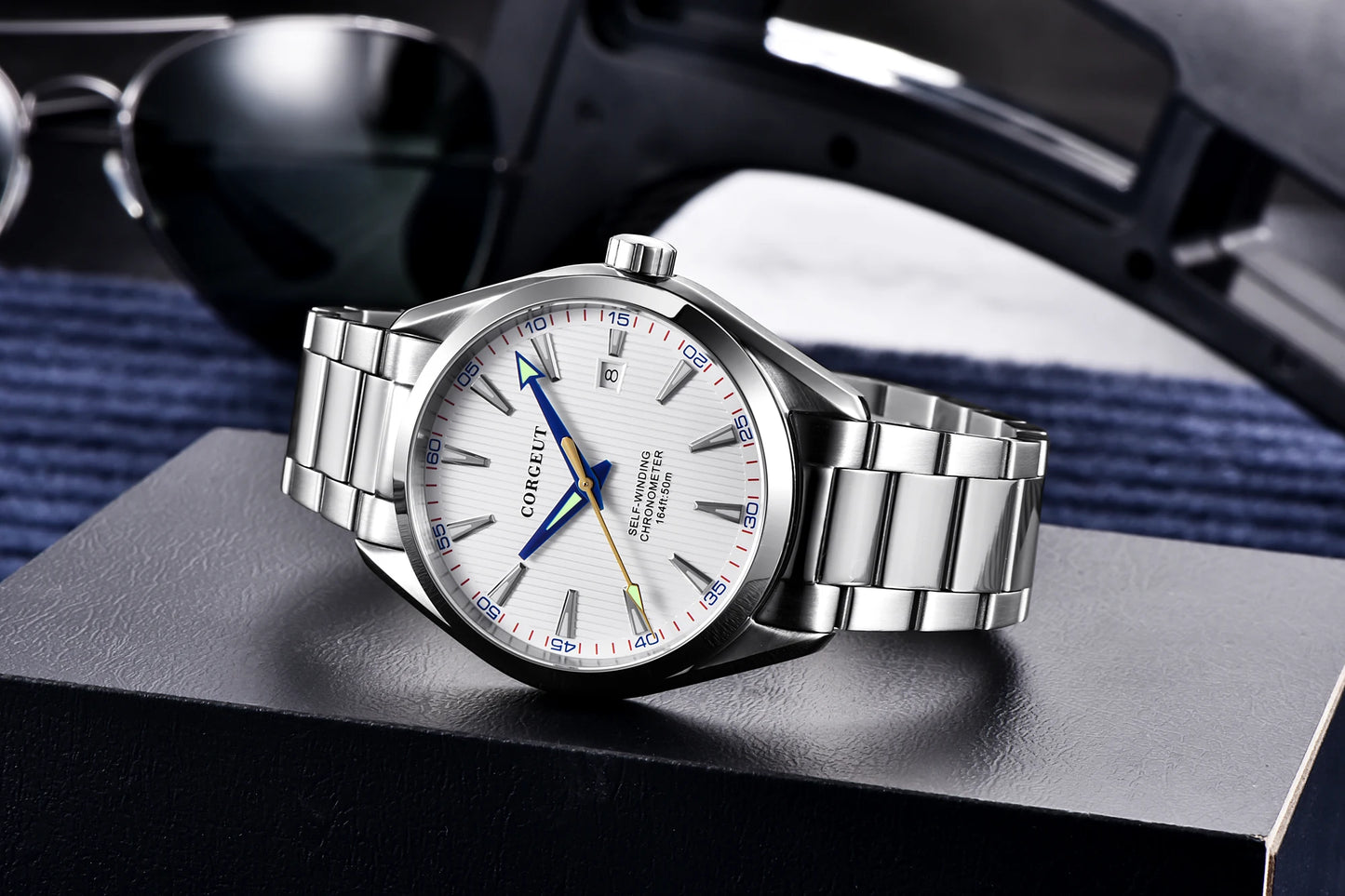 CORGEUT 41mm Luxury NH35 MOVEMENT Watch for Man Sapphire Glass Sport Clock Watch Automatic Relogio Masculino Mechanical Watches