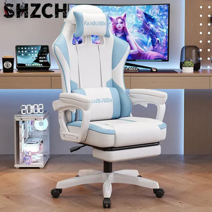 Chaise de jeu pour esports, chaise d'ordinateur pour la maison, confortable, ergonomique, inclinable, avec dossier réglable en hauteur, idéale pour les dortoirs.