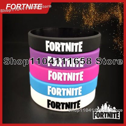 Lysande silikonarmband med Fortnite-tema, festdekoration, födelsedagsarmband, gummiband, trendiga leksaker för vuxna och tonåringar, födelsedagspresent