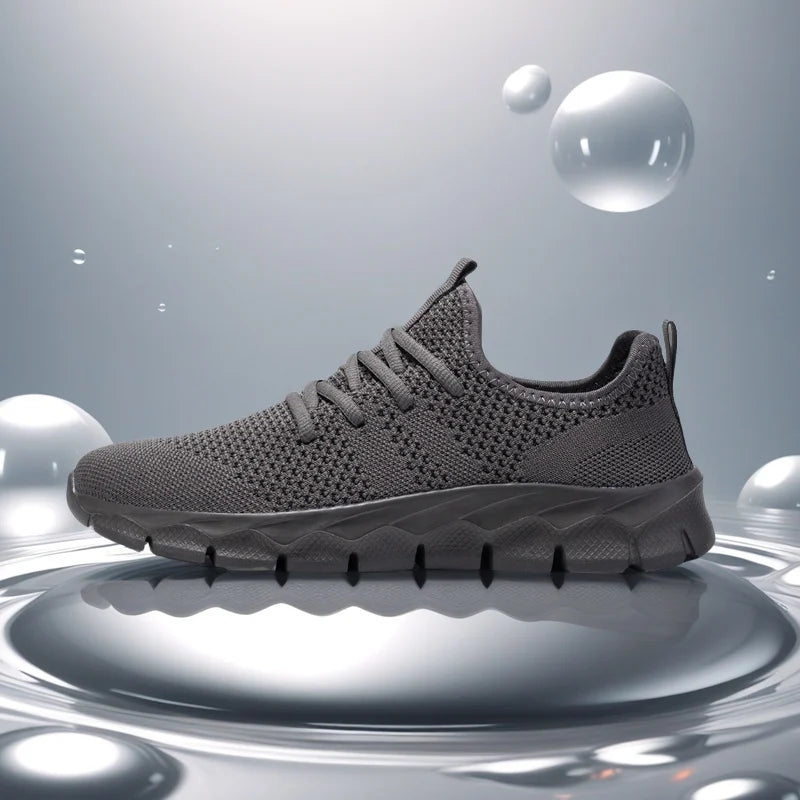 Herresneakers i mesh, lette damesko, afslappede flade sko, herreløbesko, sportssko, bløde tennissko, åndbare herresneakers