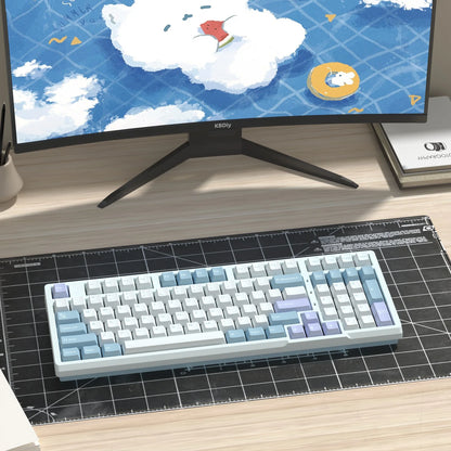 KBDiy GMK Illusion Set di tasti profilo Cherry Double Shot PBT ISO per tastiera meccanica gamer Kit Gaming stile rétro