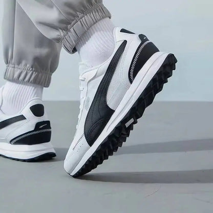 Nouvelles baskets unisexes PUMA Road Rider 2026 avec ensemble de chaussettes, chaussures décontractées confortables et amortissantes, blanc noir 397432-05/947630-04