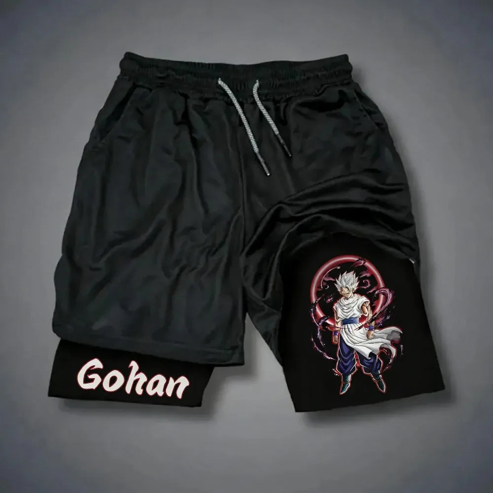 Dragon Ball Goku Unisex Harajuku Anime Printed Loose Sports Shorts Breathable Quick Drying Double Layer Summer 2026 New Product