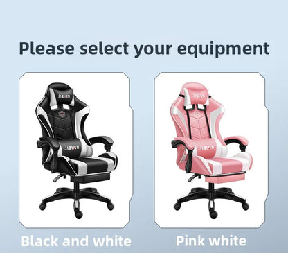 Sedia da gaming comoda ed ergonomica per uso sedentario, reclinabile, con massaggio e rotazione