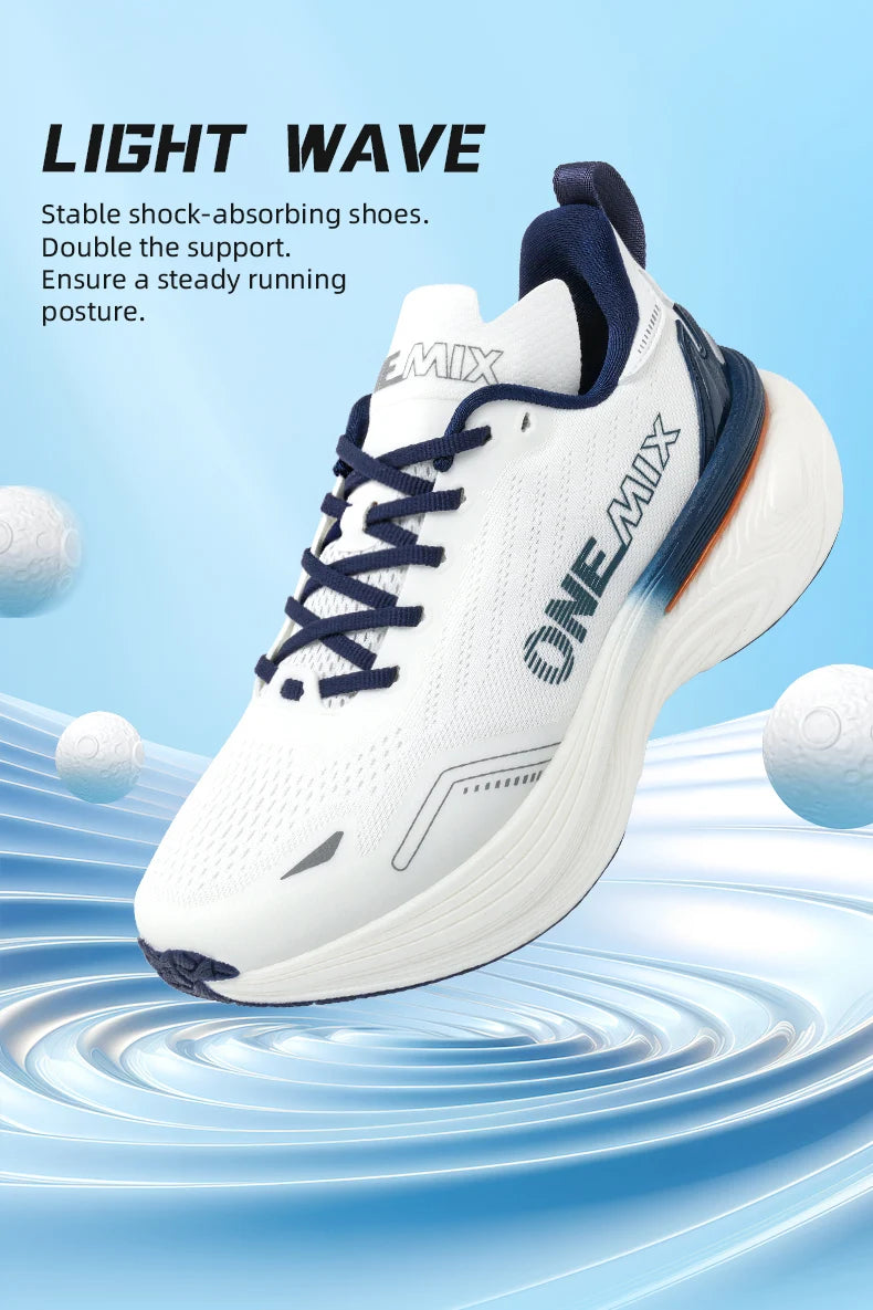 ONEMIX 2026 Jogging Running Shoes, Unisex Lightweight Sneakers, Road Wear-Resistant Fashion Sports Fitness Shoes