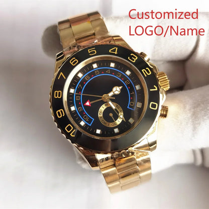 A989 Store Customized Watch Men's 44mm Automatic Mechanical Male Brand Clock Top Watches