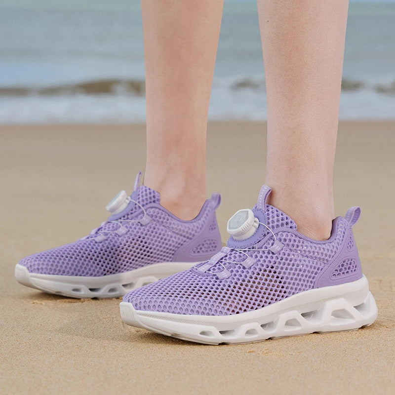 Unisex Quick Dry Barefoot Aqua Shoes for Outdoor Watersports River Trekking Creek Hiking Boating Lightweight Rotating Buckle