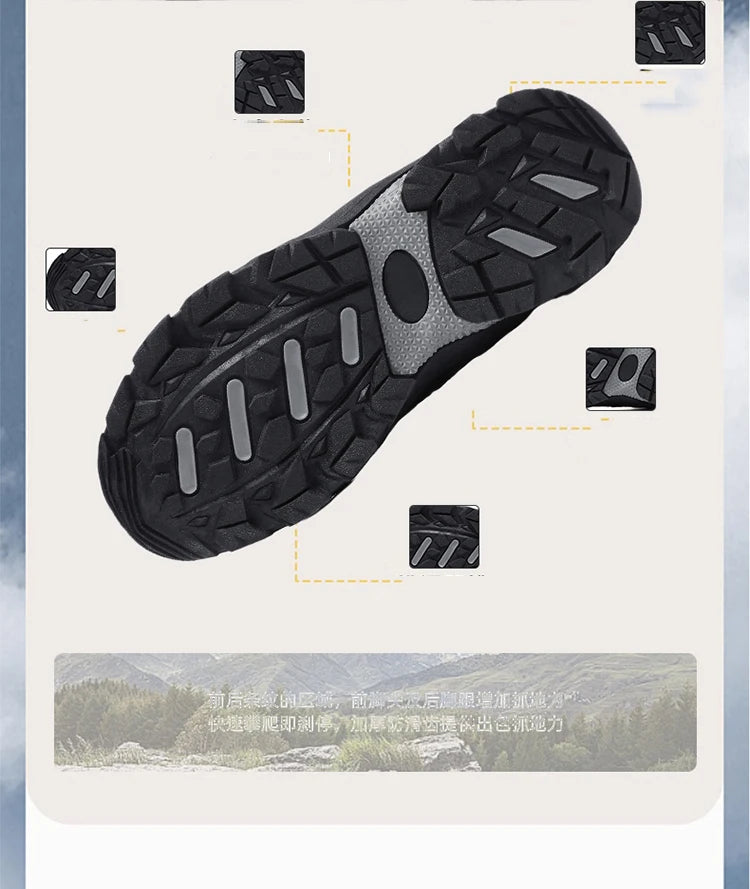 Zapatillas de senderismo unisex para actividades al aire libre, zapatillas deportivas de senderismo, zapatillas antideslizantes e impermeables para acampada, zapatillas deportivas para actividades al aire libre, zapatillas para caminar