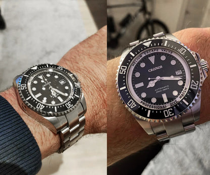 Cronos Automatic Diving Watch Stainless Steel 2000 Meters Water Resistance Professional Diver NH35 L6009M
