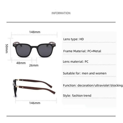 KLASSNUM Men Vintage Wooden Frame Sunglasses Classic Brand Sun Glasses Coating Lens Men Polarized UV Protection Driving Eyewear